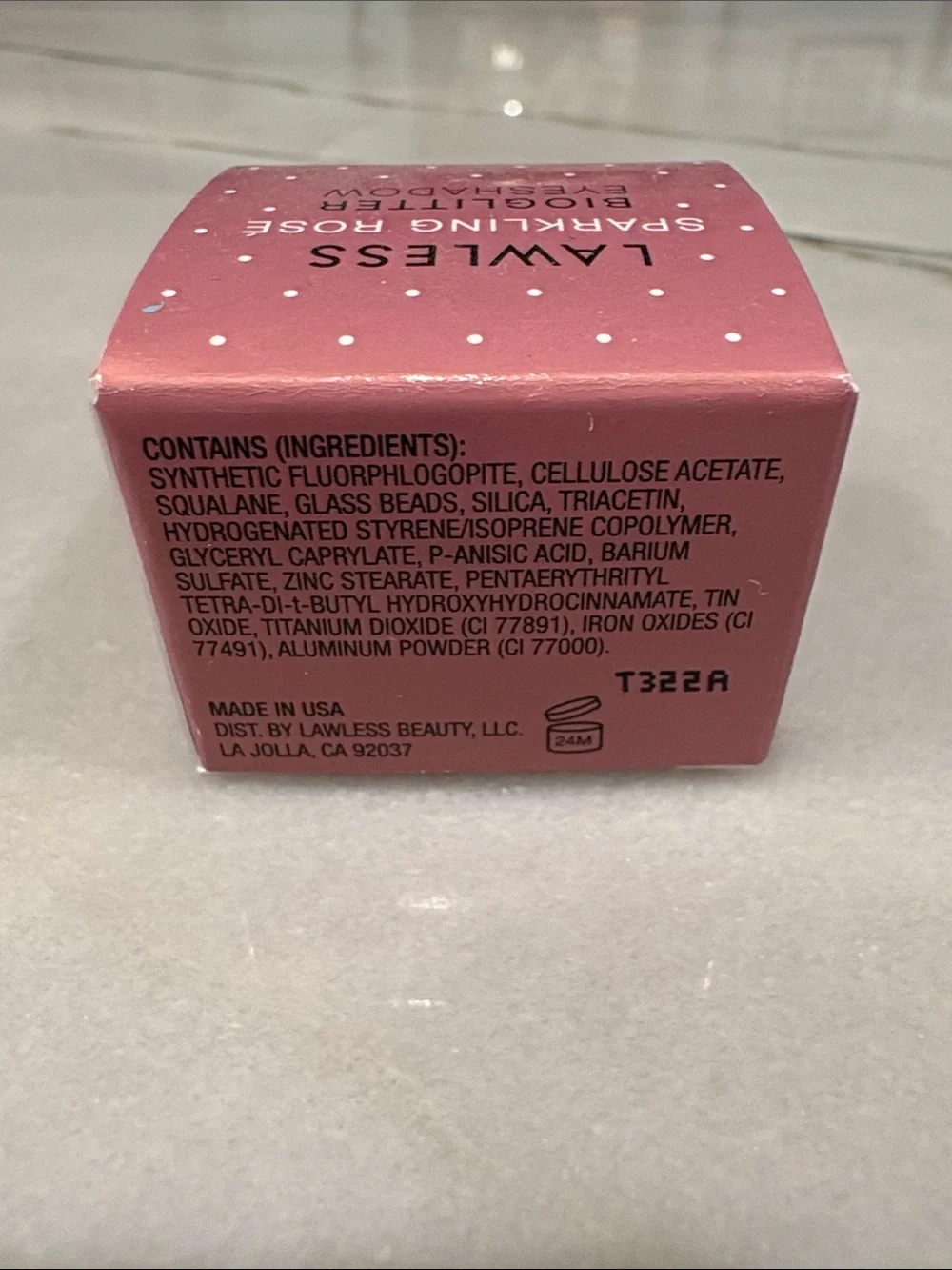 LAWLESS Sparkling Rosé Bioglitter Eyeshadow
